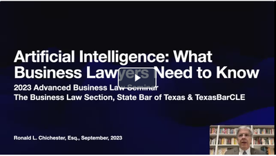 Artificial Intelligence: What Business Lawyers Need to Know