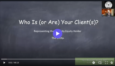 Who Is (or Are) Your Client(s)?